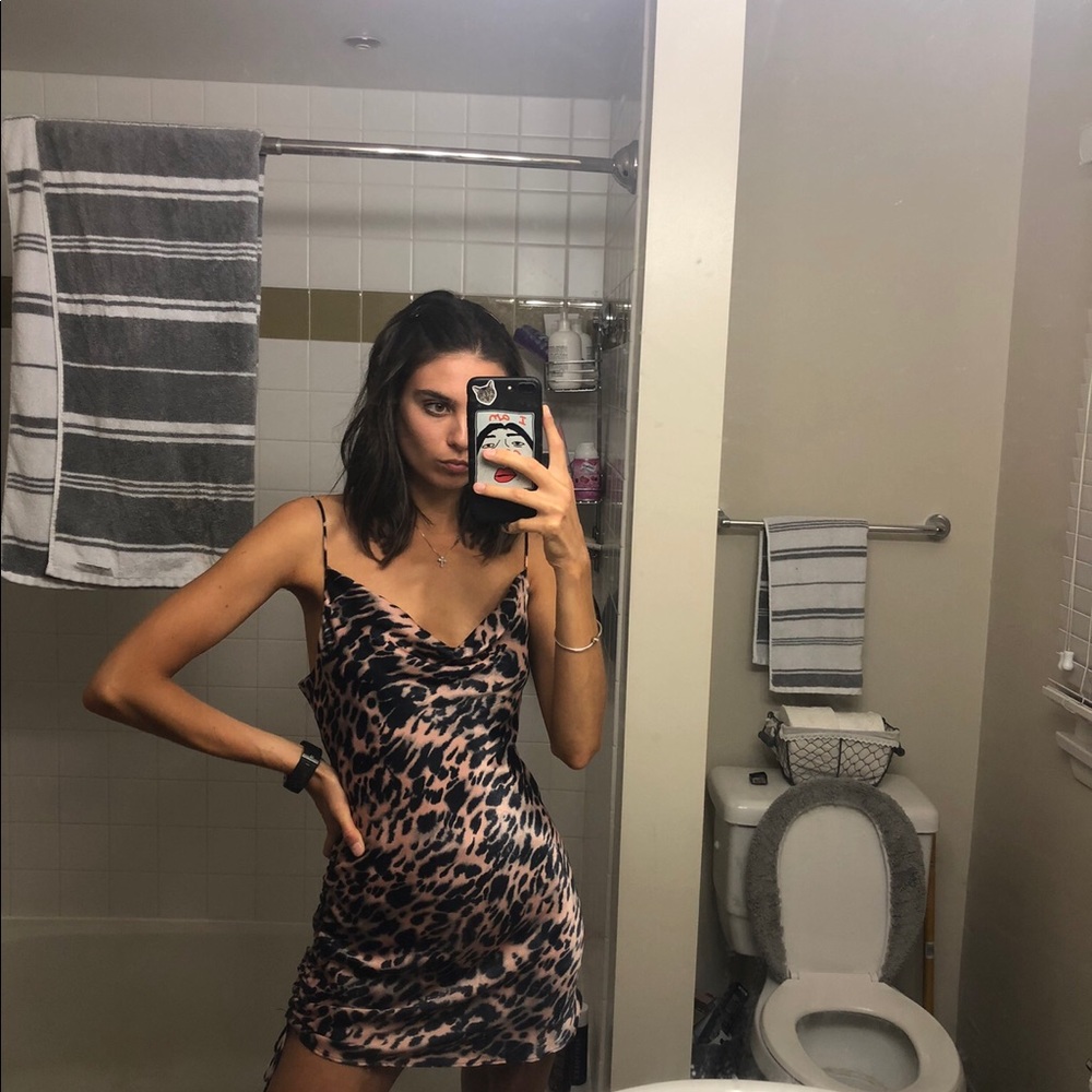 Top shop cheetah mini dress